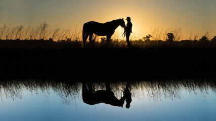 Horse at Sunset