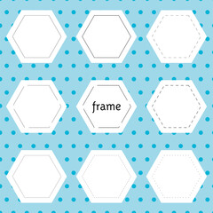 Frame border_hexagon