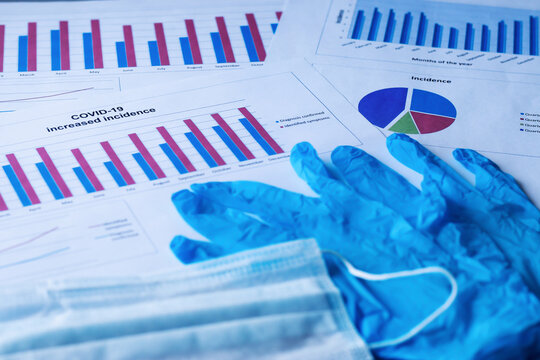 Covid-19. The graph of increased incidence of covid-19.