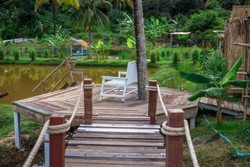 A background view of the natural ambience within the local community garden, the well being, the fresh air and the wind blowing.