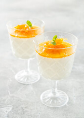 Italian dessert panna cotta