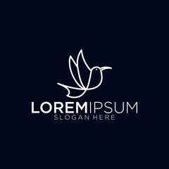 Minimalist bird logo