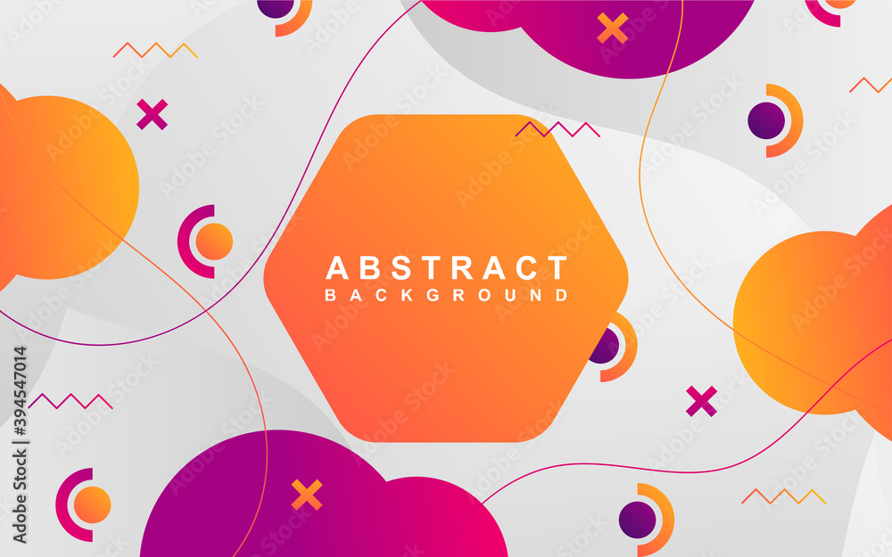 Aufkleber abstract minimal geometric background with trendy and modern gradient colorful. vector graphic desig