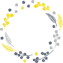 ナチュラルな植物のリング素材