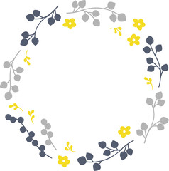 ナチュラルな植物のリング素材