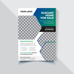 Real estate flyer creative design template