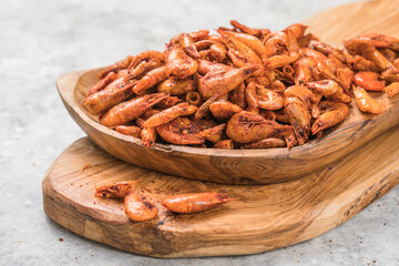 Beer Snack - spicy dry Shrimp or prawns
