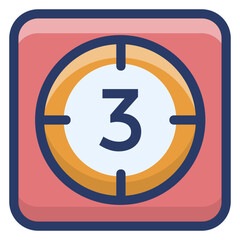 Obraz premium Movie Countdown Vector 