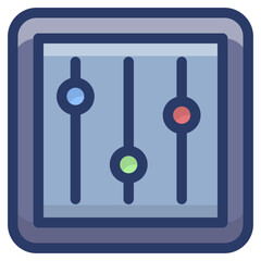 Preferences Bar Vector 