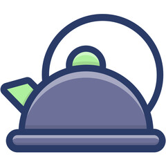 Teapot Flat Vector 