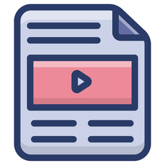 Video File Vector 