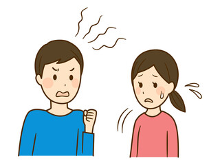 illustration of a man with short temper