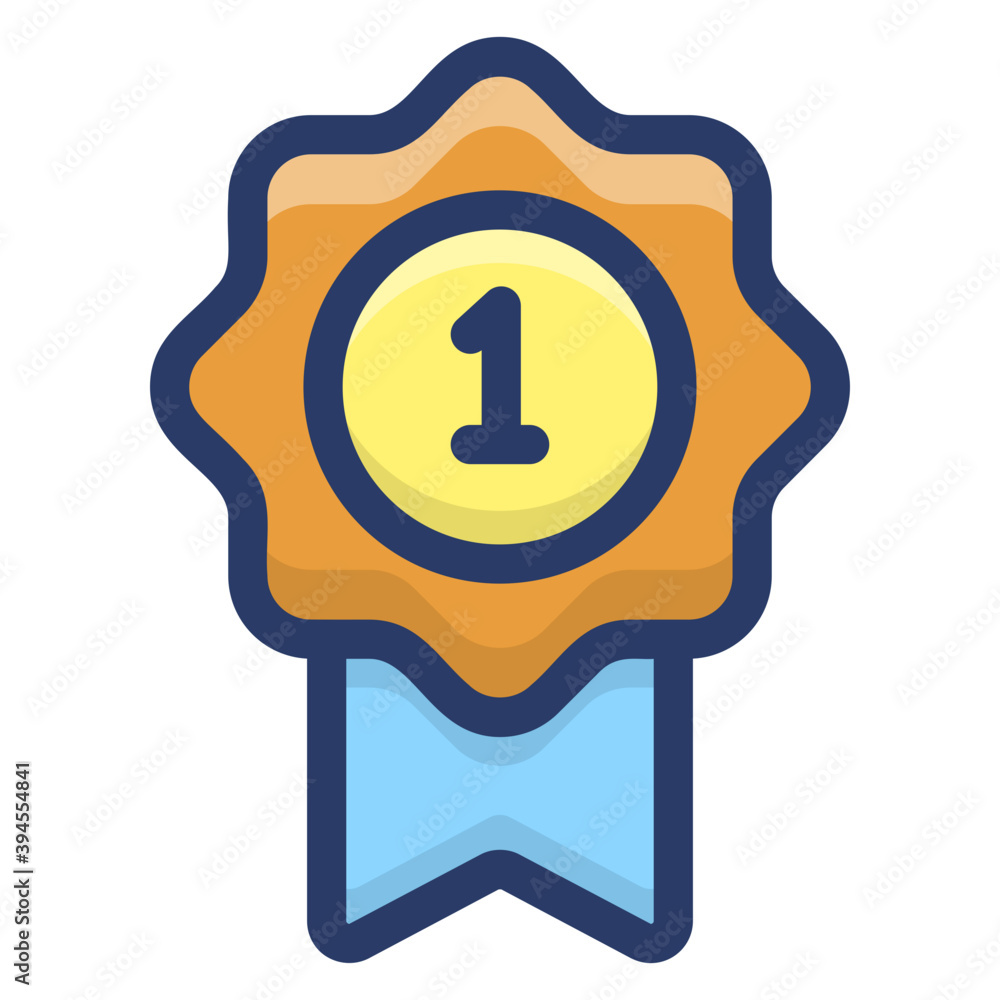 Sticker star award badge