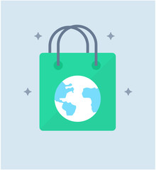 Global Shopping Vector 