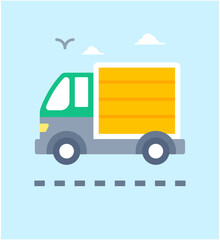 Fototapeta premium Delivery Van Transport