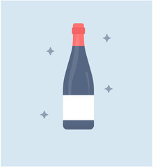 Wine Bottle Vector 