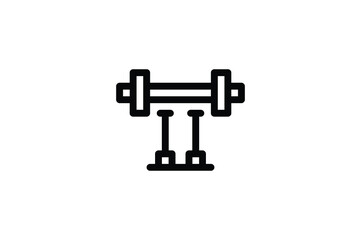 Gym Outline Icon - Weights