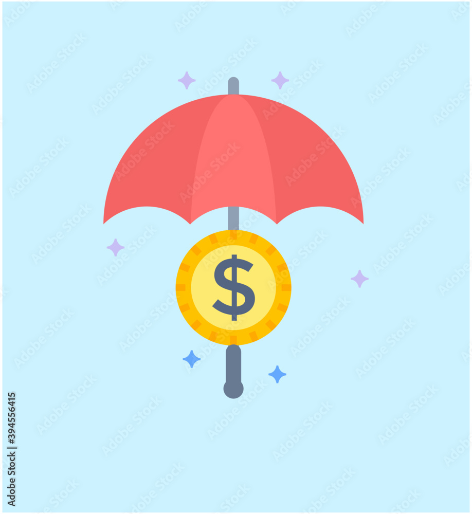 Canvas Prints Financial Insurance Vector 