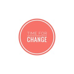 ''Time for change'' Lettering