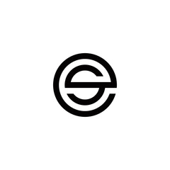 e s es se initial logo design vector graphic idea creative