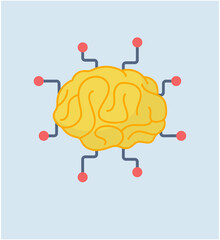 Smart Brain Vector 