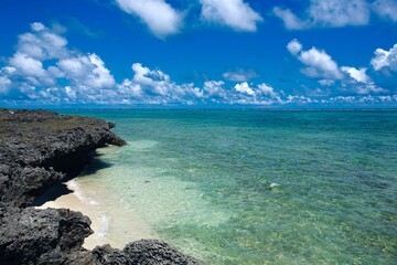 沖縄県・竹富町 夏の黒島の風景