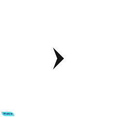 Icon vector graphic of arrow, good for template
