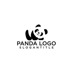 vector panda logo icon