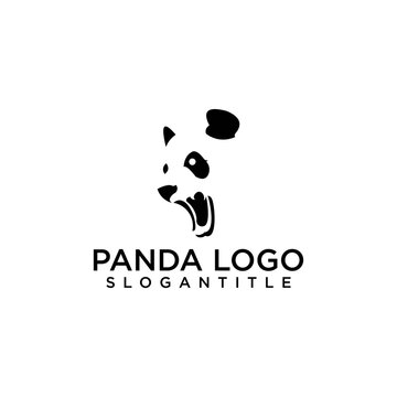 vector panda logo icon