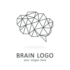 Naklejka premium Brain logo icon design inspiration