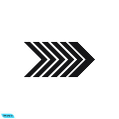 Icon vector graphic of arrow, good for template