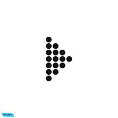 Icon vector graphic of arrow, good for template