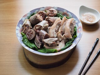 한국의 전통음식 순대
