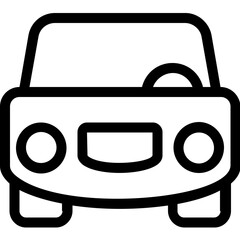 
Car Line Vector Icon

