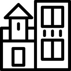 
Building Line Vector Icon
