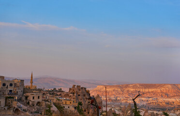 Fototapeta na wymiar A beautiful view from Uchisar - Cappadocia in Turkey