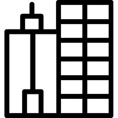 
Building Line Vector Icon
