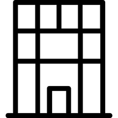 
Building Line Vector Icon
