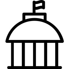 
Institute Line Vector Icon
