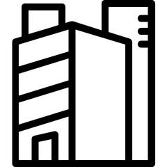 
Building Line Vector Icon
