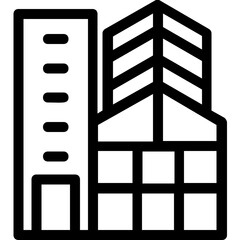 
Building Line Vector Icon
