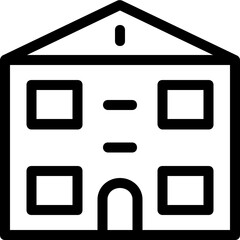 
Building Line Vector Icon
