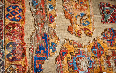 Handmade old and ancient carpet