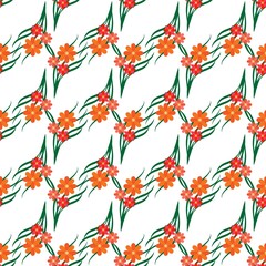 Abstract flower pattern for print and textiles etc