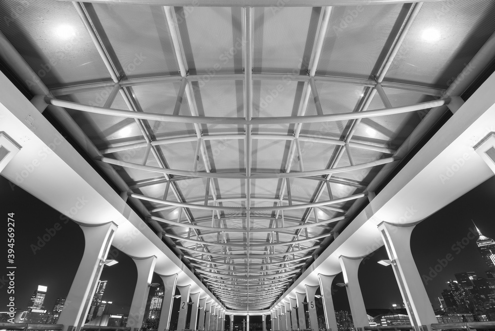 Aufkleber exterior of modern architecture. building abstract background