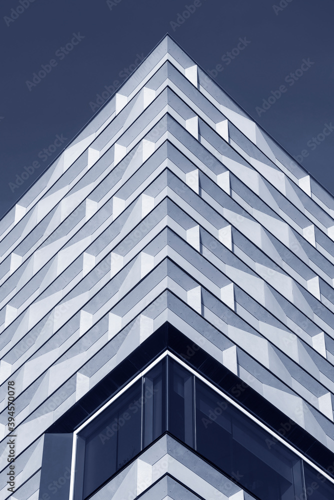 Aufkleber exterior of modern architecture. building abstract background