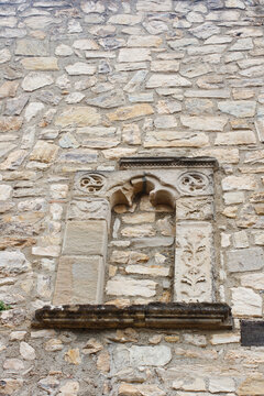 View of trifora in the the Sperlinga castle in Sicily