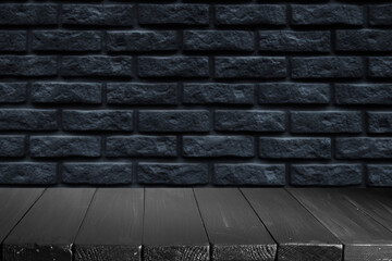 Old brick wall background. Grunge texture. Black wallpaper. Dark surface
