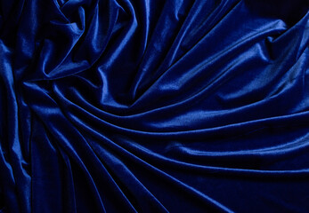 drapery blue velvet fabric