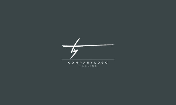 TY Abstract initial monogram letter alphabet logo design